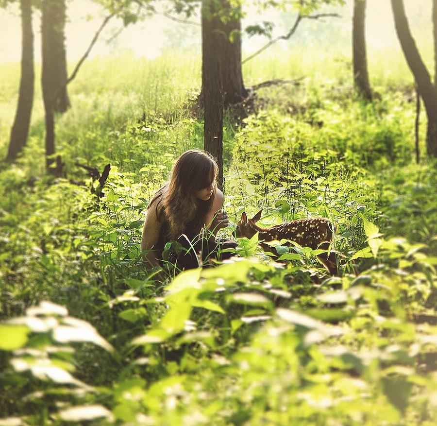 Фотография: Девочка и ее олененок — история необычного питомца №4 - BigPicture.ru