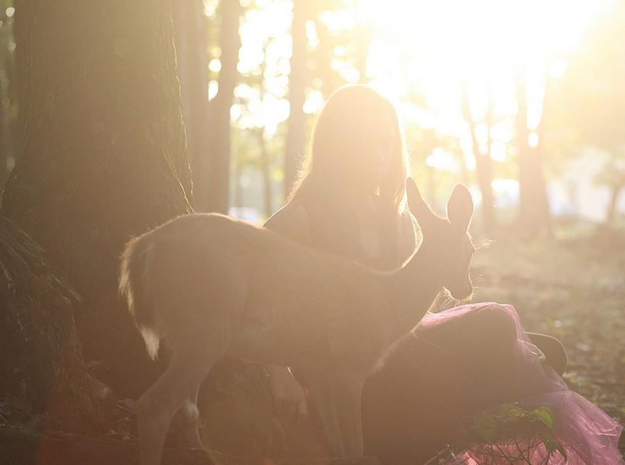 Фотография: Девочка и ее олененок — история необычного питомца №12 - BigPicture.ru