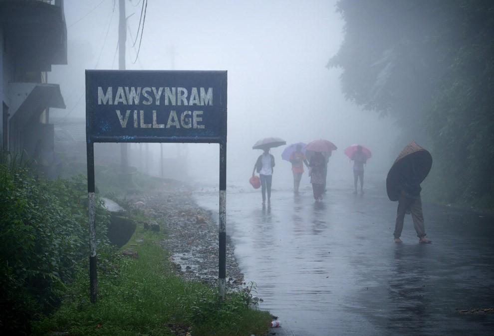 Как выглядит самое влажное место на Земле, городок в индийском штате Мегхалая