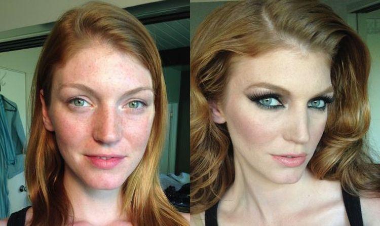 Фотография: Чудеса макияжа от визажистки, которая работает с порноактерами №16 - BigPicture.ru