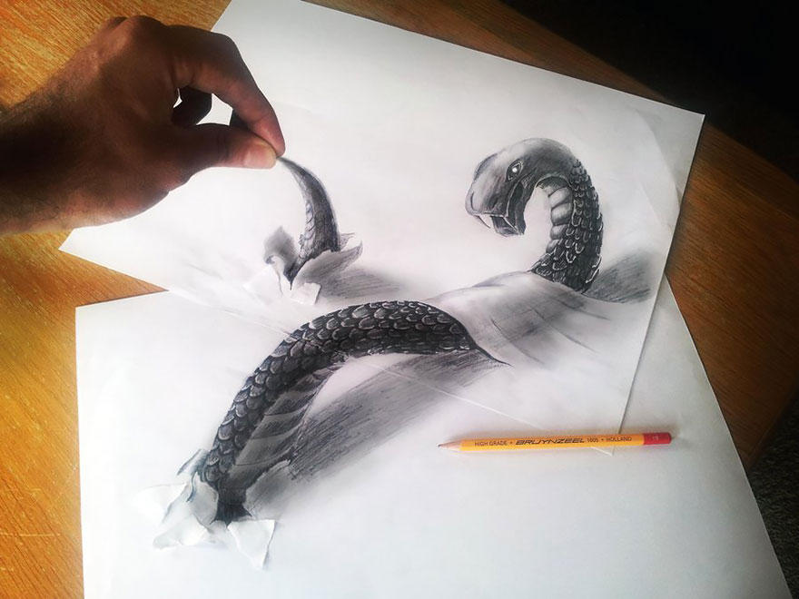 Фотография: Самые впечатляющие карандашные 3D-рисунки от художников со всего света №4 - BigPicture.ru