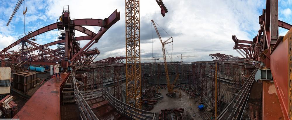 Фотография: Как строят стадион 