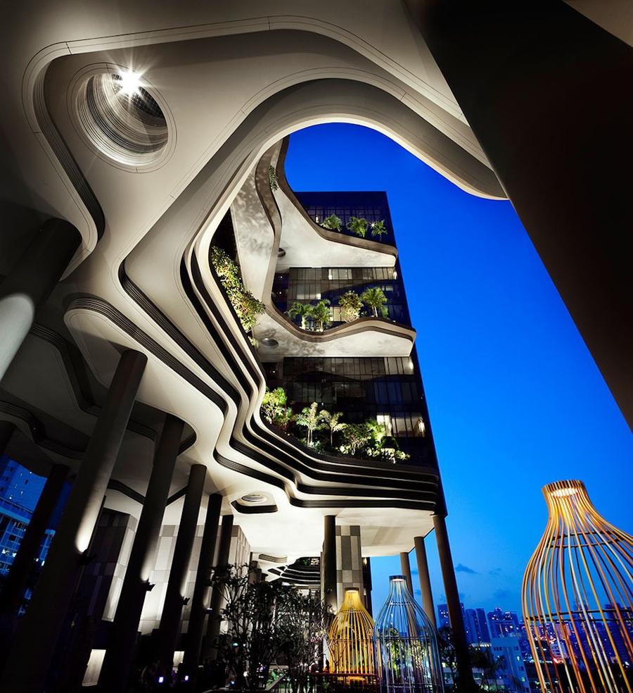 Фотография: Уникальный сад на фасаде отеля в Сингапуре №25 - BigPicture.ru