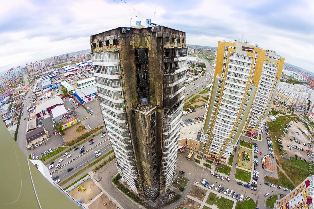 Фотография: Сгоревший дом в Красноярске №10 - BigPicture.ru