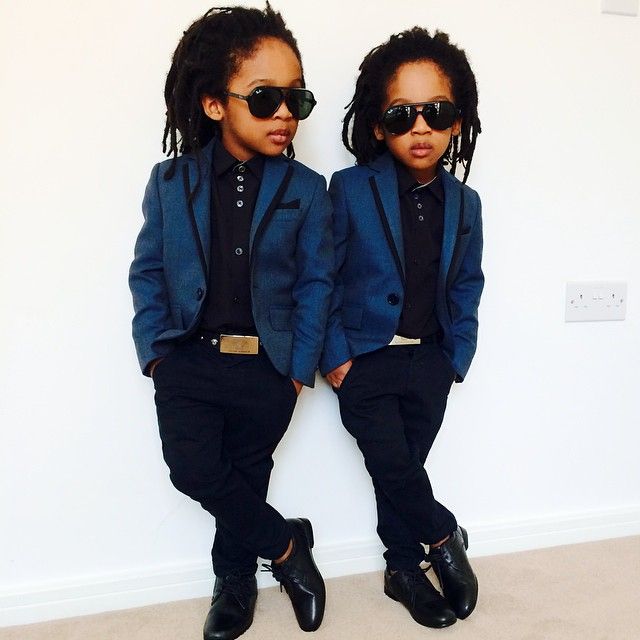 Фотография: Маленькие братья-близнецы — короли моды Инстаграма №2 - BigPicture.ru