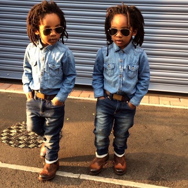 Фотография: Маленькие братья-близнецы — короли моды Инстаграма №5 - BigPicture.ru