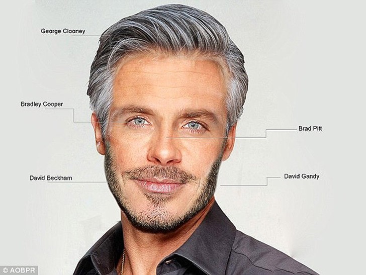 Фотография: Лицо идеального мужчины, составленное из частей лиц знаменитых красавцев Голливуда №8 - BigPicture.ru
