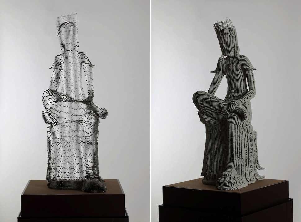Фотография: Многослойные бумажные скульптуры, которые под определенным углом становятся почти невидимыми №5 - BigPicture.ru