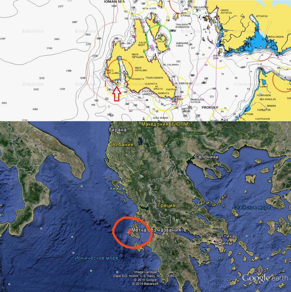 Схема затерянного моря каламити