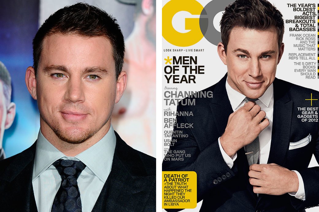 Фотография: Нереально красивые: знаменитые мужчины до и после фотошопа №5 - BigPicture.ru
