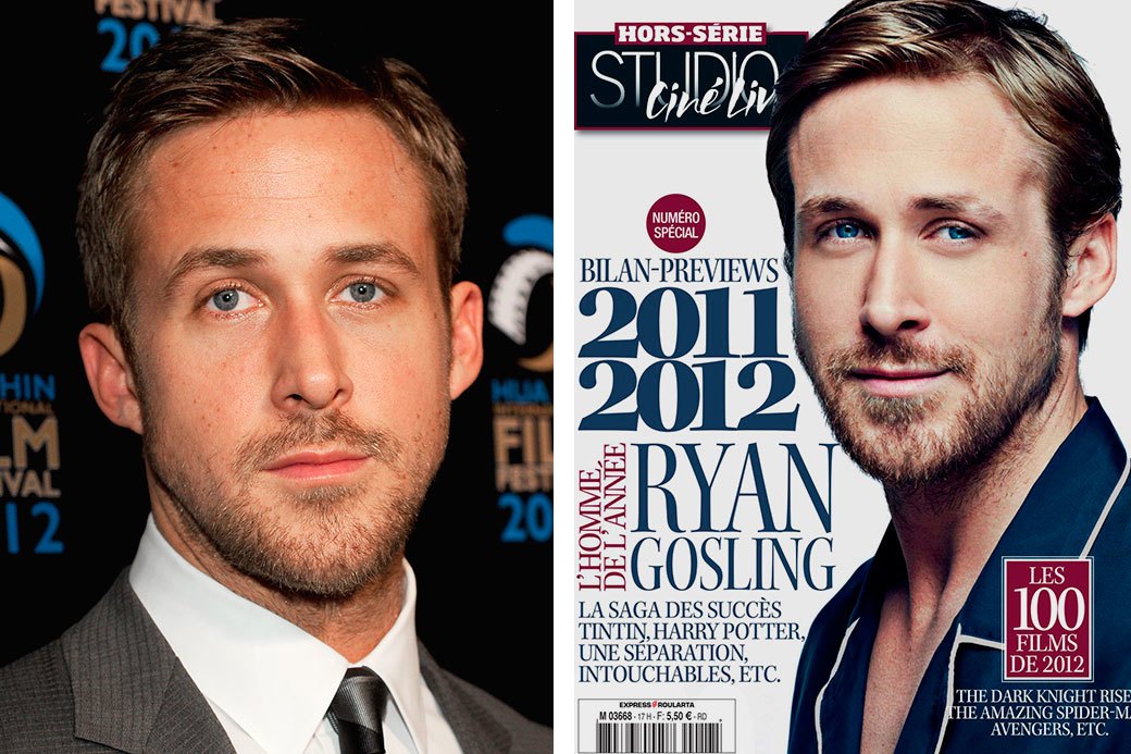 Фотография: Нереально красивые: знаменитые мужчины до и после фотошопа №9 - BigPicture.ru