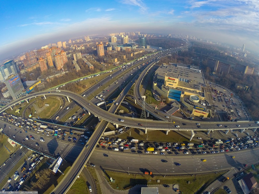 Фотография: Развяжем пробки! Обзорный фоторепортаж строительства новых развязок на МКАД №4 - BigPicture.ru