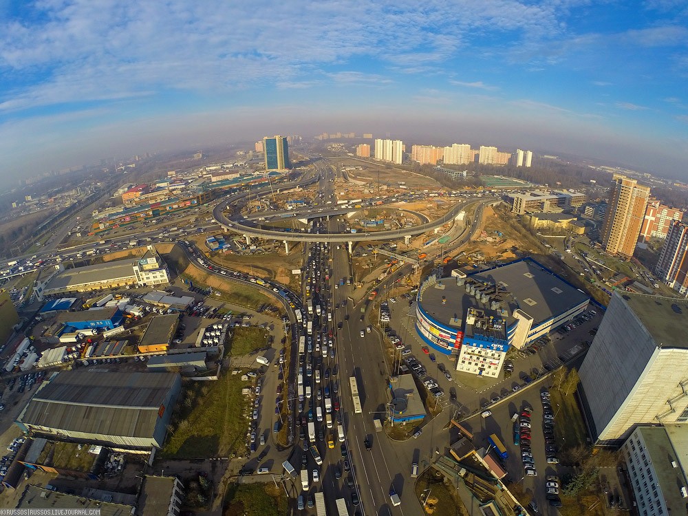 Фотография: Развяжем пробки! Обзорный фоторепортаж строительства новых развязок на МКАД №17 - BigPicture.ru