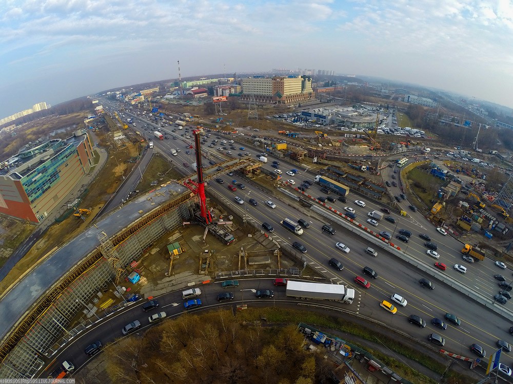 Фотография: Развяжем пробки! Обзорный фоторепортаж строительства новых развязок на МКАД №31 - BigPicture.ru