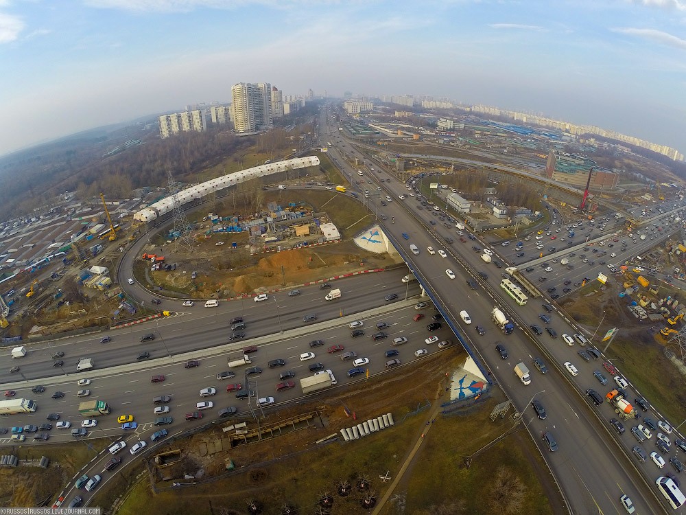 Фотография: Развяжем пробки! Обзорный фоторепортаж строительства новых развязок на МКАД №32 - BigPicture.ru