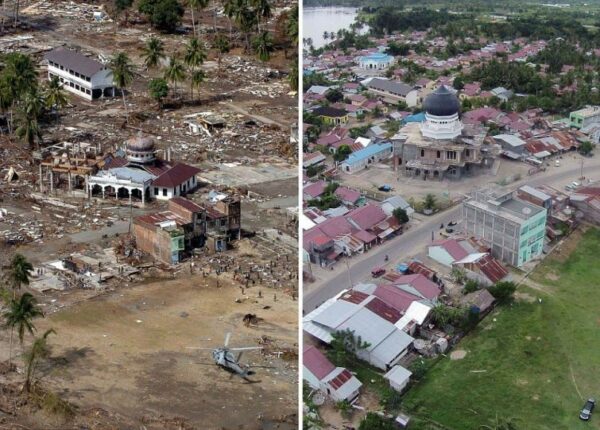 10 лет спустя: сравниваем фотографии восстановления Индонезии