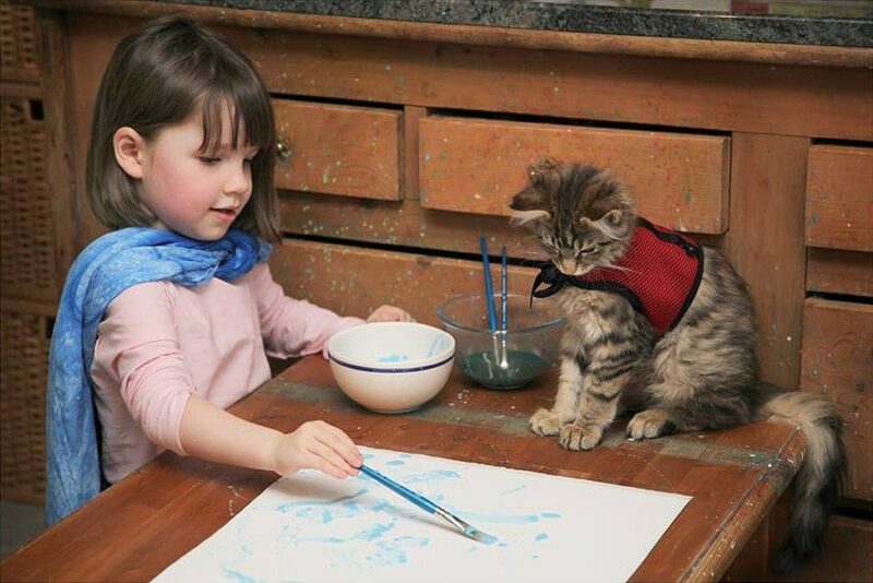 Фотография: Как кошка Тула помогает девочке с аутизмом №1 - BigPicture.ru