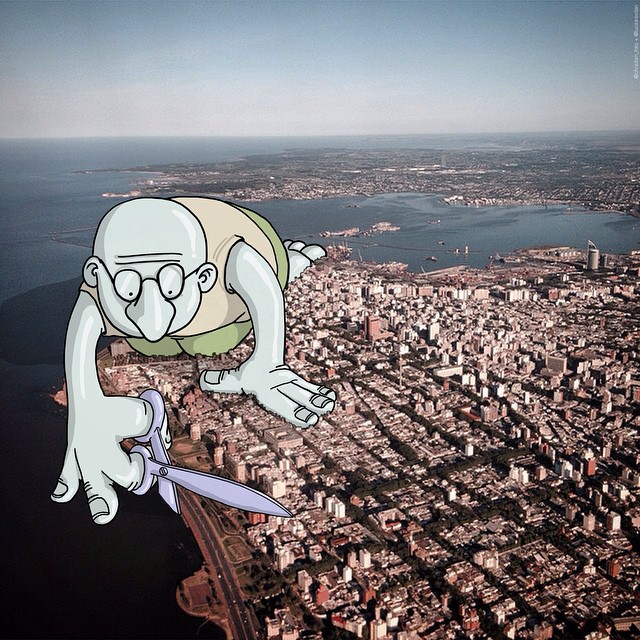 Фотография: Дополненная реальность: иллюстратор Лукас Левитан дорисовывает чужие фотографии в Instagram №8 - BigPicture.ru