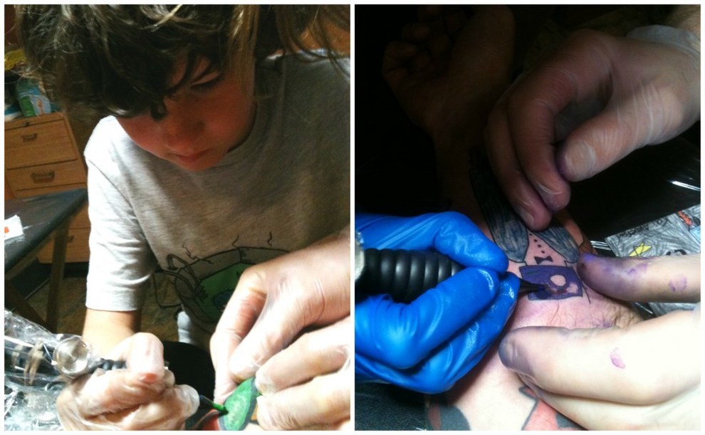 Фотография: Татуировки по эскизам сына №5 - BigPicture.ru