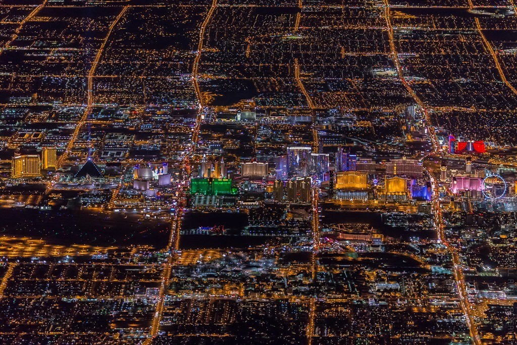Фотография: Ночной Лас-Вегас с высоты №8 - BigPicture.ru