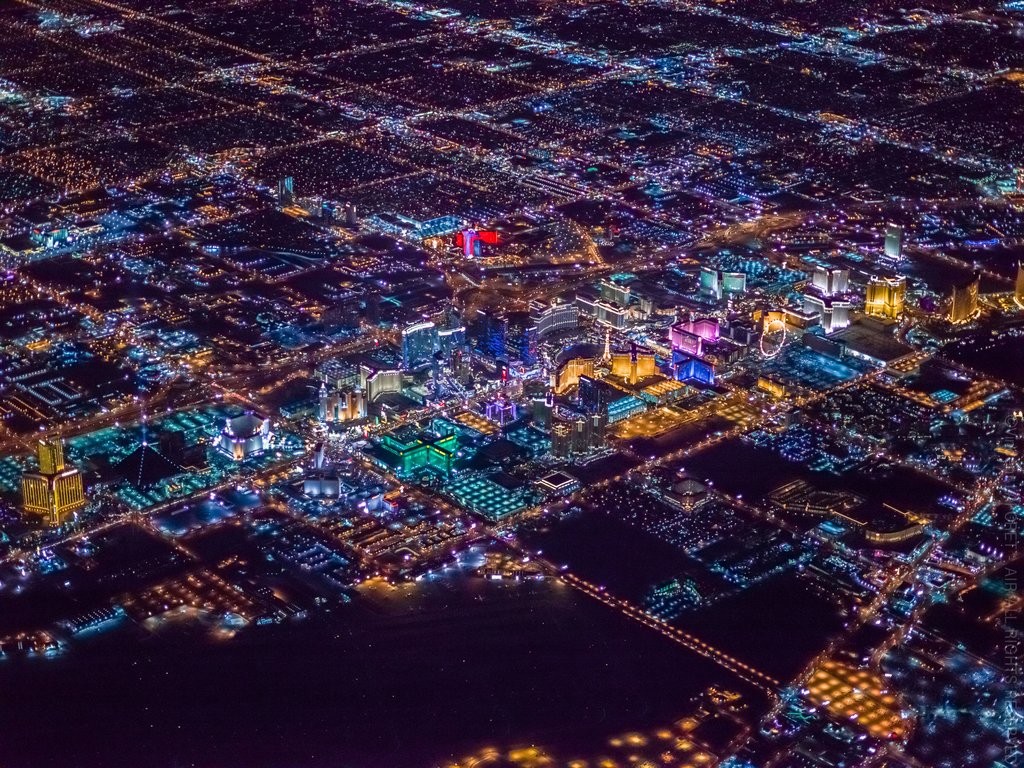 Фотография: Ночной Лас-Вегас с высоты №13 - BigPicture.ru