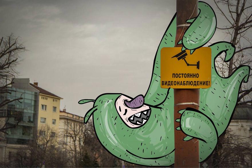 Фотография: Милые и ленивые: монстры болгарского иллюстратора, захватившие целый город №6 - BigPicture.ru