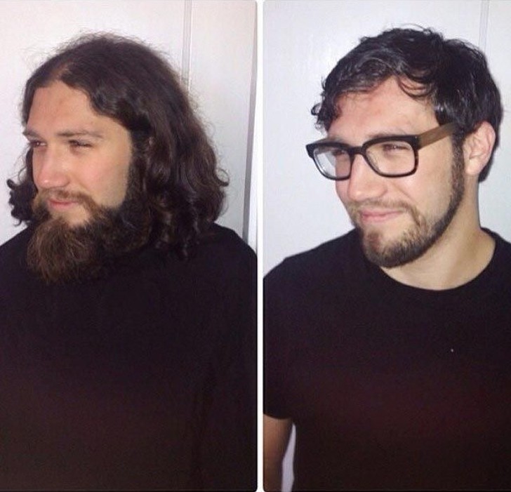 Фотография: 20 преобразившихся мужчин до и после того, как они подстриглись и побрились №3 - BigPicture.ru