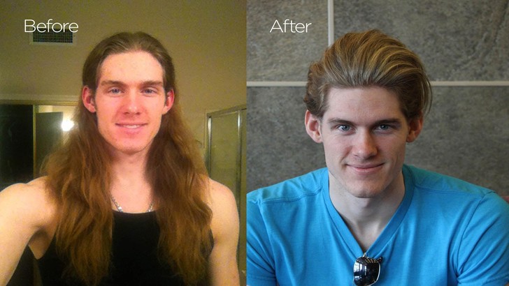 Фотография: 20 преобразившихся мужчин до и после того, как они подстриглись и побрились №7 - BigPicture.ru