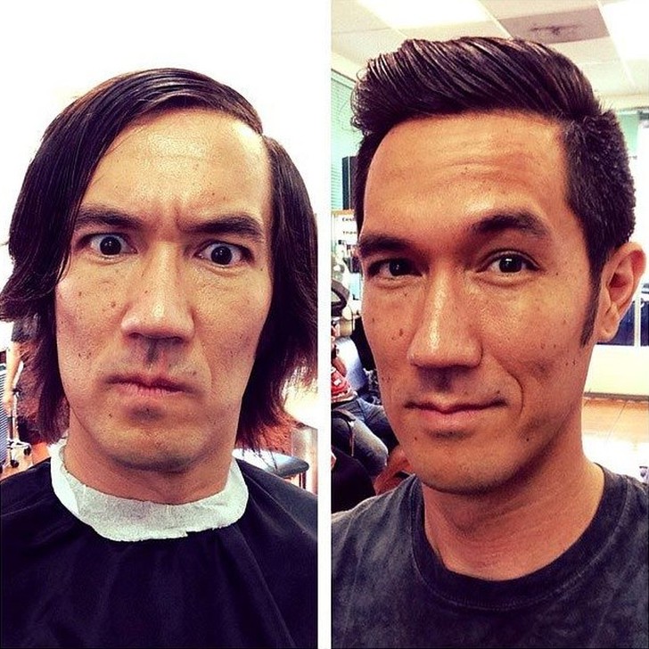 Фотография: 20 преобразившихся мужчин до и после того, как они подстриглись и побрились №9 - BigPicture.ru