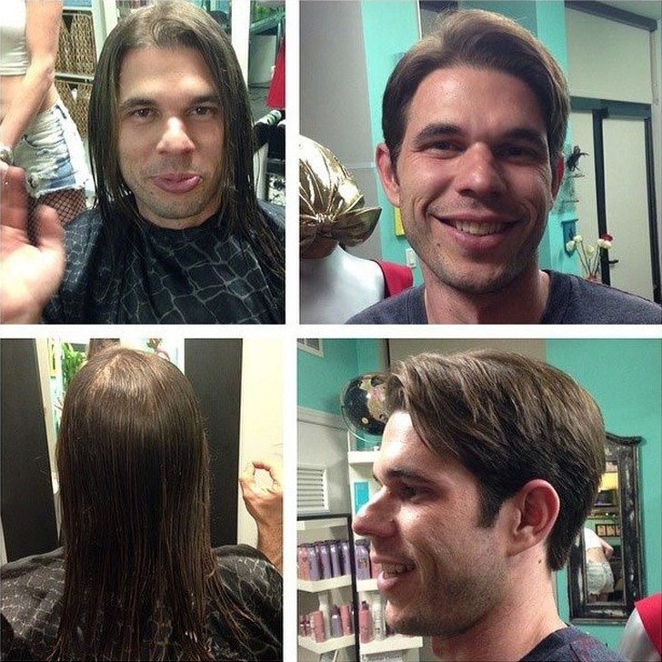 Фотография: 20 преобразившихся мужчин до и после того, как они подстриглись и побрились №10 - BigPicture.ru
