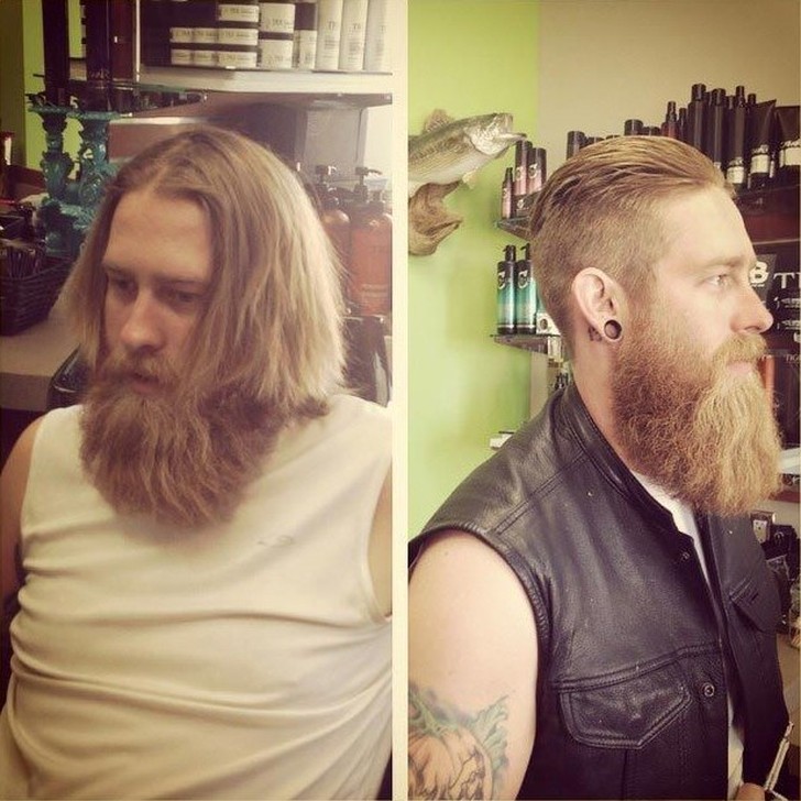 Фотография: 20 преобразившихся мужчин до и после того, как они подстриглись и побрились №16 - BigPicture.ru