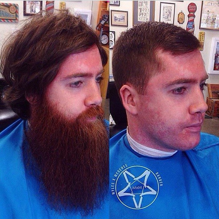 Фотография: 20 преобразившихся мужчин до и после того, как они подстриглись и побрились №18 - BigPicture.ru