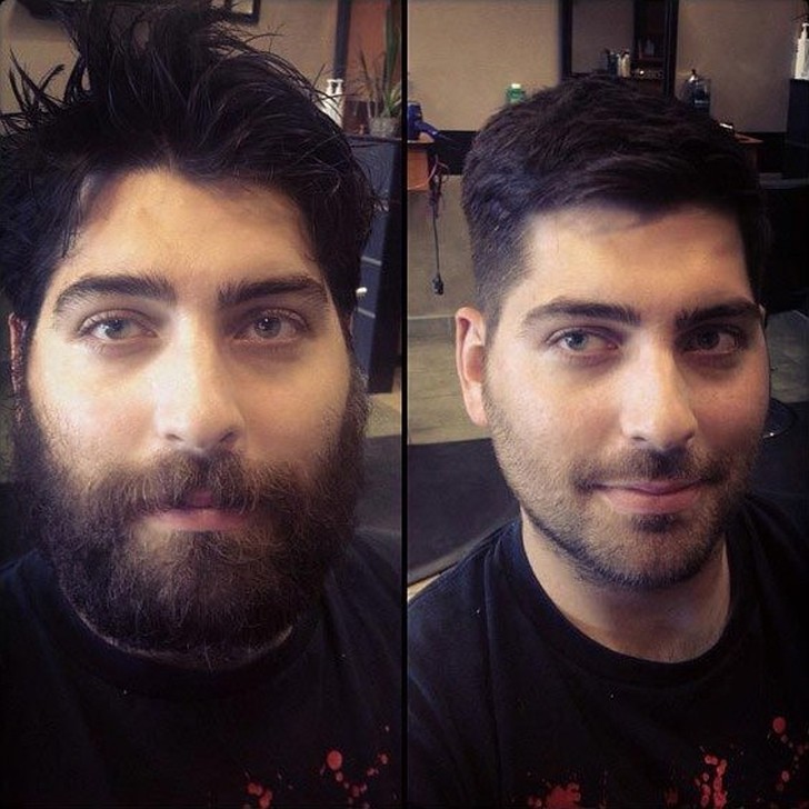 Фотография: 20 преобразившихся мужчин до и после того, как они подстриглись и побрились №19 - BigPicture.ru