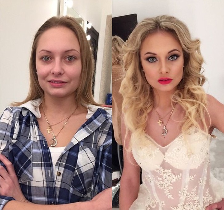 Фотография: Другое лицо: при помощи макияжа визажист умело превращает обычных девушек в настоящих красавиц №16 - BigPicture.ru