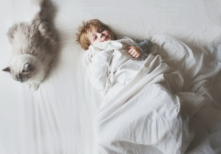 Фотография: 3 + 2. Дети и кошки на фотографиях Бет Манкузо №24 - BigPicture.ru