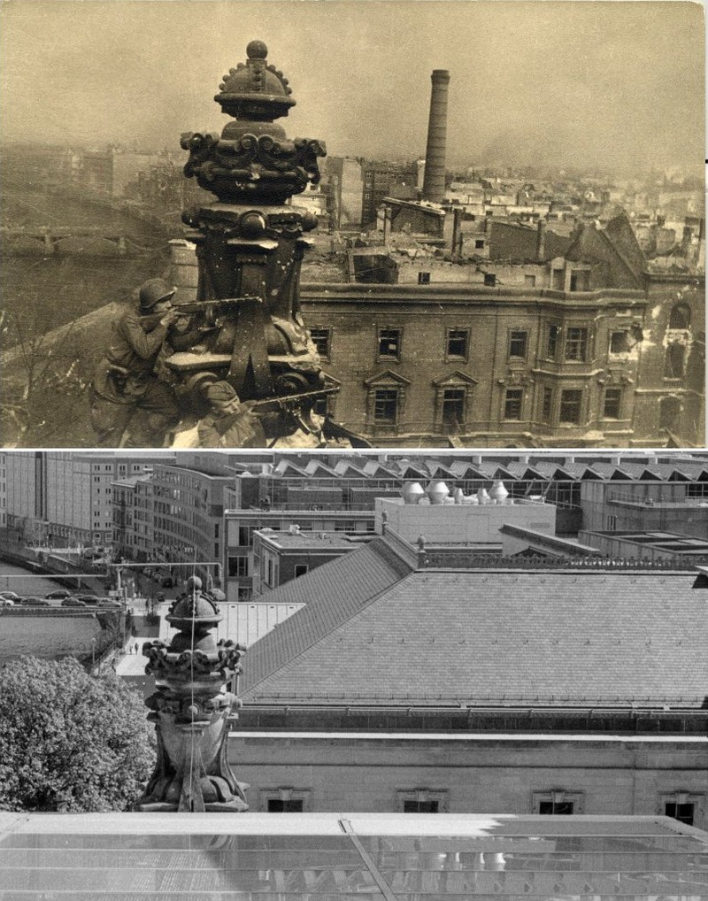 Фотография: Берлин в руинах в 1945-ом и сейчас. Поразительное сравнение снимков №3 - BigPicture.ru