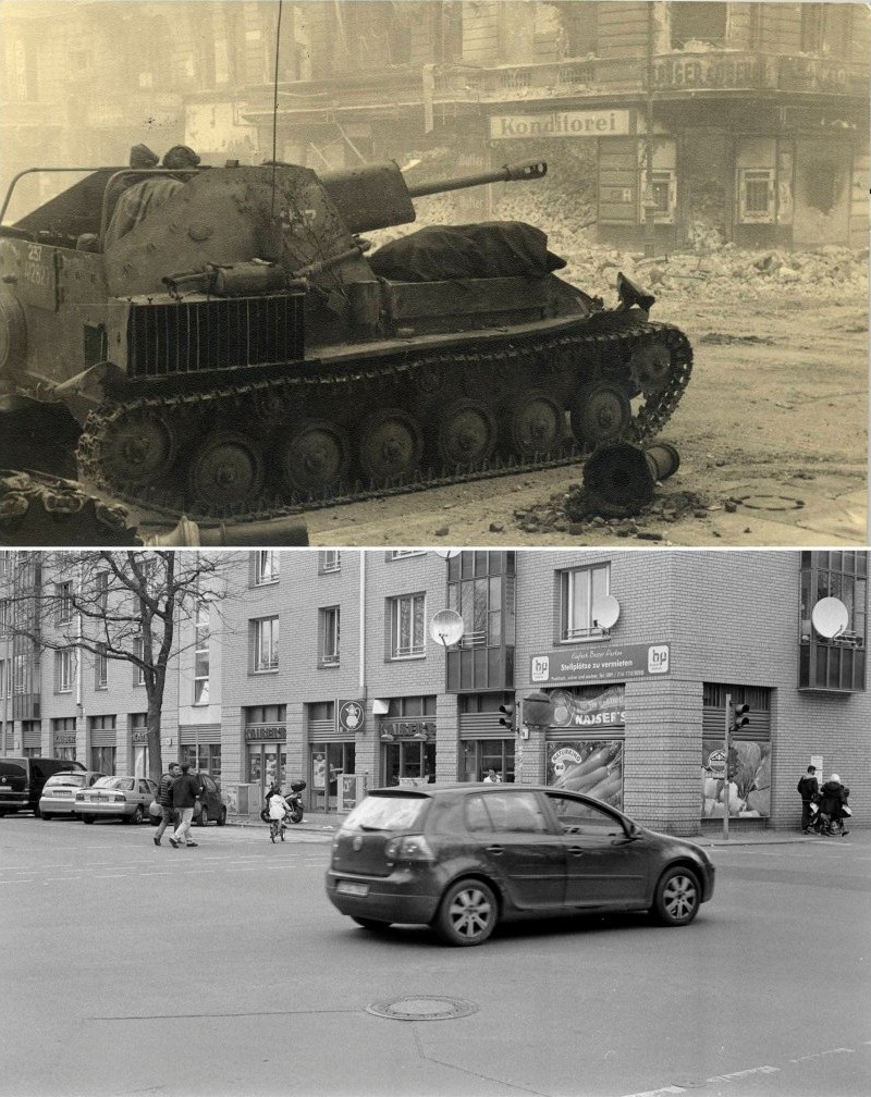 Фотография: Берлин в руинах в 1945-ом и сейчас. Поразительное сравнение снимков №12 - BigPicture.ru