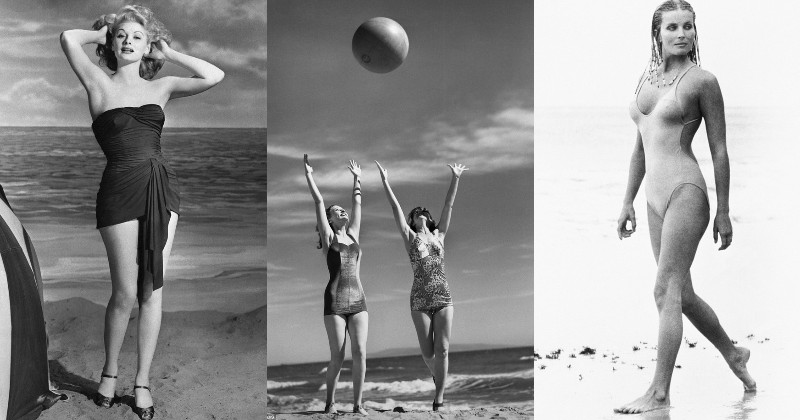 Bigpicture.ru Звезды золотой эпохи Голливуда в черно-белом альбоме гламурных фото с пляжа