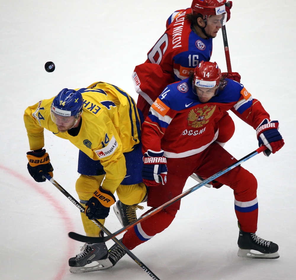 Фотография: Россия в полуфинале: свежие кадры с ЧМ по хоккею №12 - BigPicture.ru