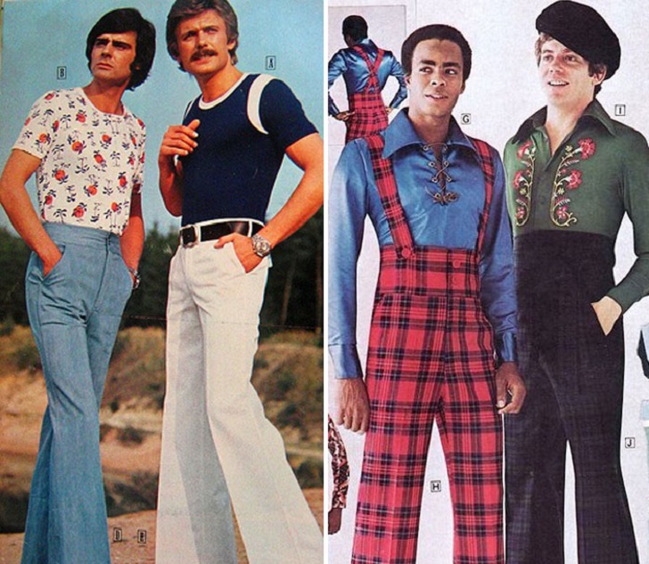Фотография: Яркий цвет, неприличный крой, дерзкая клетка и немыслимый клеш: мужская мода 70-х №6 - BigPicture.ru