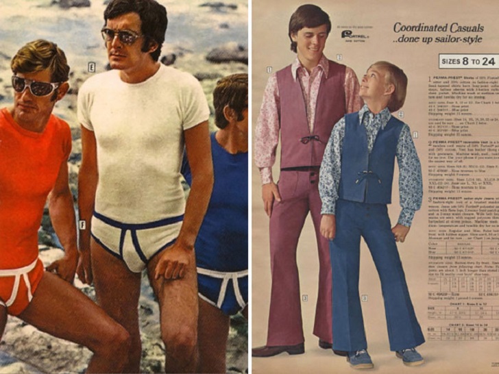 Фотография: Яркий цвет, неприличный крой, дерзкая клетка и немыслимый клеш: мужская мода 70-х №11 - BigPicture.ru