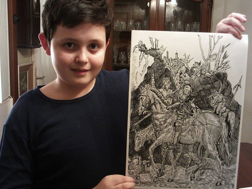 Фотография: 11-летний вундеркинд бросил вызов профессиональным художникам №5 - BigPicture.ru