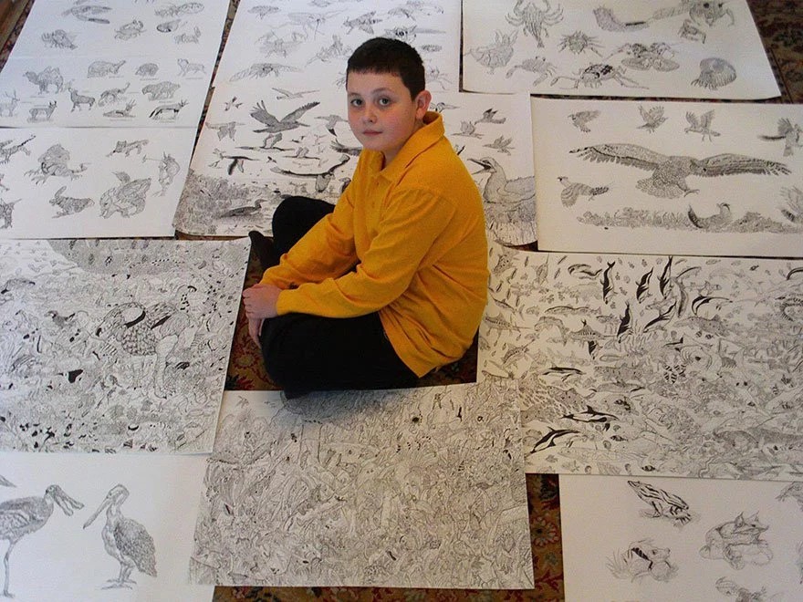 Фотография: 11-летний вундеркинд бросил вызов профессиональным художникам №15 - BigPicture.ru