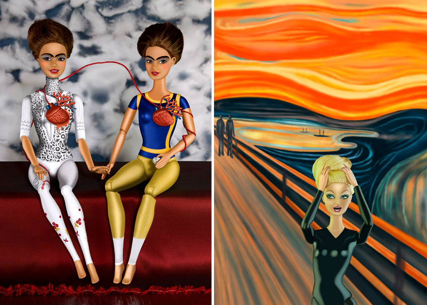 Фотография: Как куклы Барби выглядели бы на классических полотнах №6 - BigPicture.ru