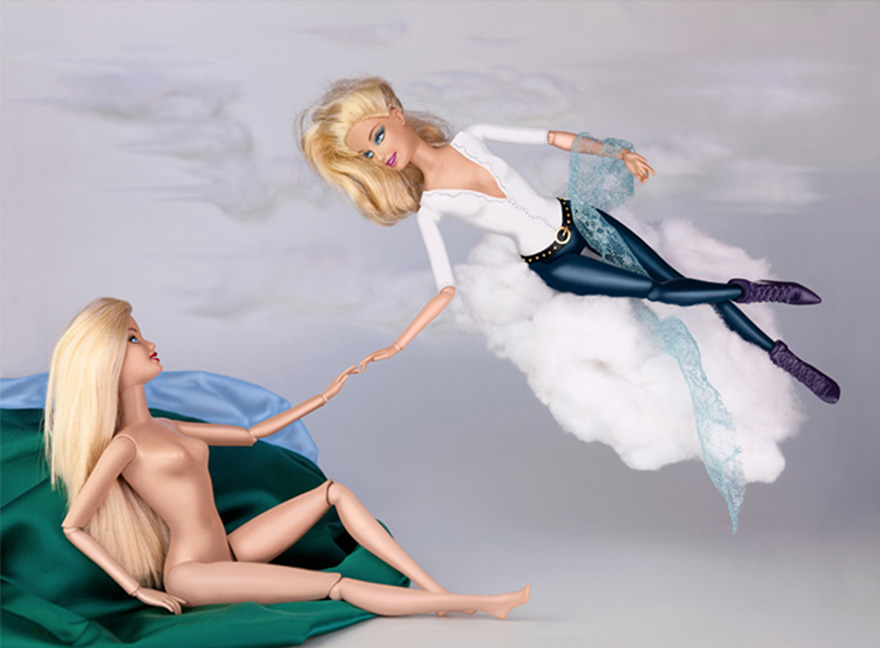 Фотография: Как куклы Барби выглядели бы на классических полотнах №7 - BigPicture.ru