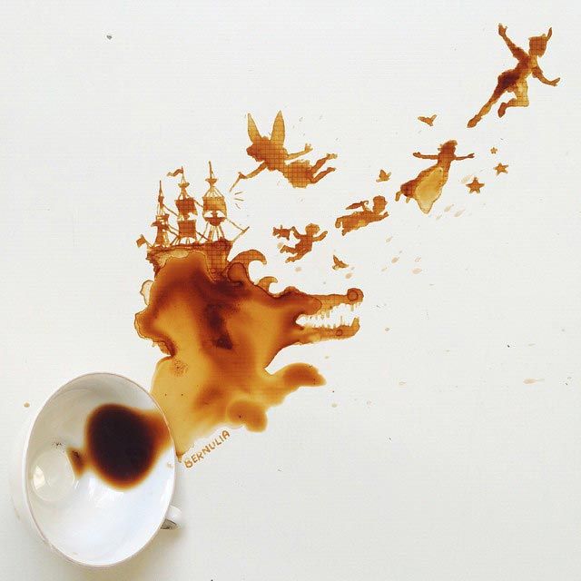 Фотография: Когда пролитый кофе превращается в искусство №16 - BigPicture.ru