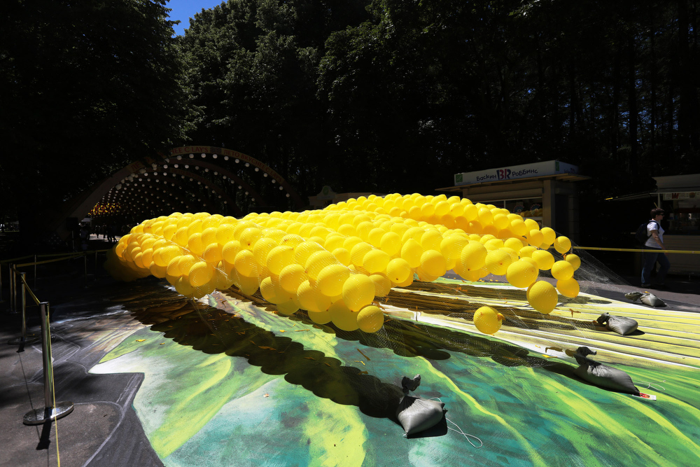 Фотография: Яркое, вкусное лето: Желтая улица Lay’s и уникальный 3D-рисунок! №15 - BigPicture.ru