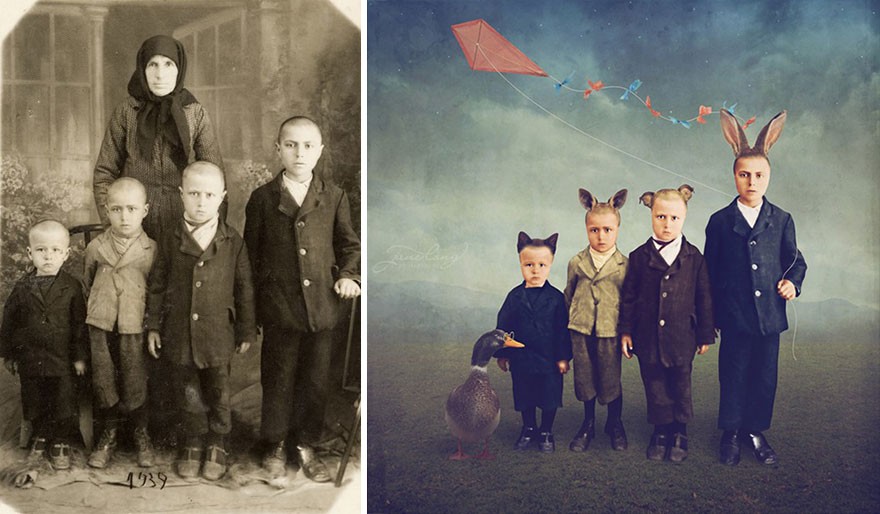 Фотография: Художница превращает старинные фотографии в крышесносящие иллюстрации №11 - BigPicture.ru