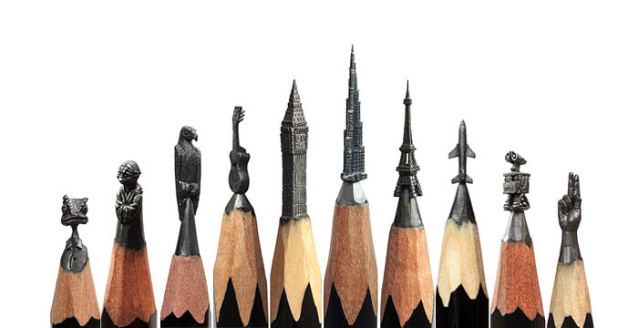 Фотография: Скульптор из Уфы превращает карандаши в известных героев №2 - BigPicture.ru
