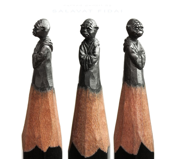 Фотография: Скульптор из Уфы превращает карандаши в известных героев №4 - BigPicture.ru